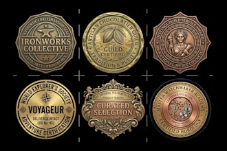 design luxury badge, seal, certification stamp, award logo