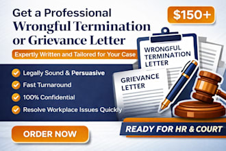 write grievance letter HR complaint wrongful termination and employment dispute