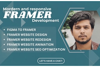 build a professional or redesign a framer website