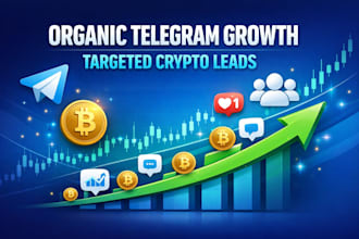do organic telegram channel crypto promotion and targeted lead generation