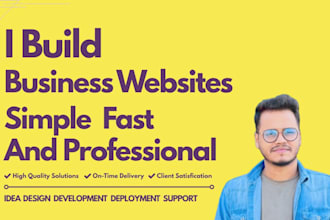 build new business websites for online businesses