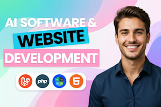 do custom ai website development as full stack web developer