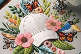 do embroidery digitizing, embroidery design for shirt, top and patch
