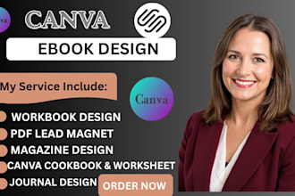 design canva ebook, workbook or journal for etsy and KDP