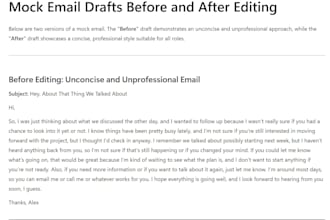 write professional business emails and responses