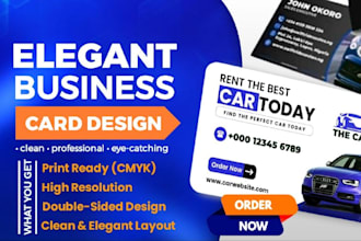 design a double sided business card with qr codes