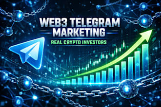 run telegram marketing for web3, crypto brands and investors