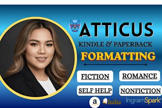 atticus book formatting kindle formatting atticus paperback formatting kdp book