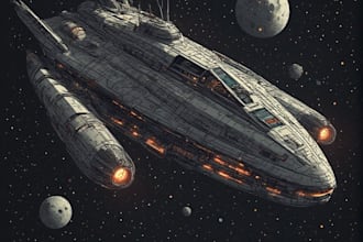 sci fi art and spaceship design
