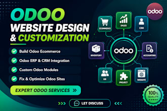be your odoo developer for odoo erp, CRM, and website