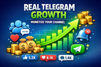 grow and monetize telegram channel with real active niche audience
