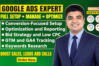 be your google ads expert adwords manager and PPC specialist to maximize ROI