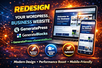 redesign your wordpress business website using generatepress and generateblock