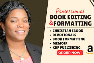 do christian book editing formatting proofreading devotional journal book editor