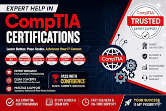 provide expert help in comptia certifications