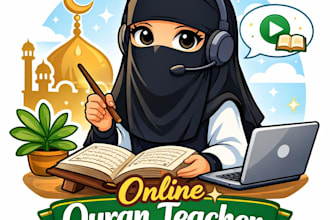 teach online quran and tajweed to kids and begginers online