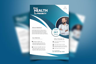 design a professional corporate flyer or medical flyer
