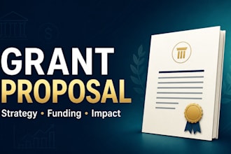 write a professional grant proposal and funding application