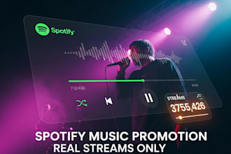 promote your spotify song with organic playlist and real streams