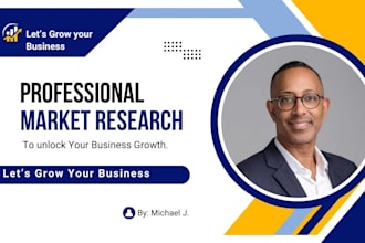 do market research, competitor analysis and niche research for your business