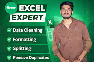 clean, format, split, merge excel data