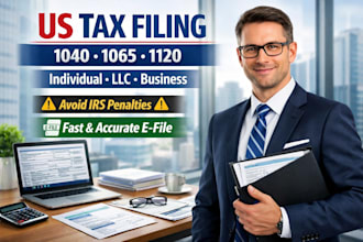 prepare and efile US tax returns 1040 1065 1120