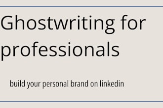 ghostwrite powerful linkedin content for your brand