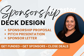 design sponsorship deck, sponsorship proposal and investor pitch presentation