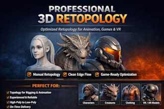 retopology the 3d model