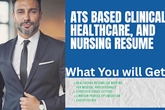 write ats based clinical, healthcare, and nursing resume