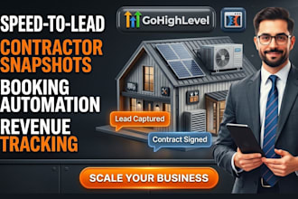 fix solar lead funnel gohighlevel, roofing crm ghl hvac website sales automation