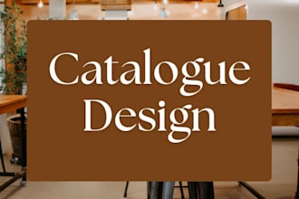 design professional catalog brochure and trifold brouchure