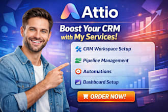 set up attio CRM workspace, pipeline and automation