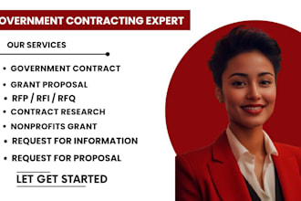 government contracting proposal rfp writing proposal writing rfp rfi rfq writer