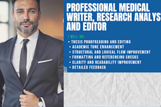 proofread and edit your medical thesis or dissertation