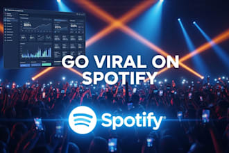 run spotify promotion campaign for viral streams playlist growth