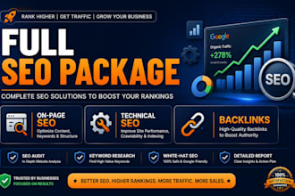 provide a complete SEO package to rank your website on google