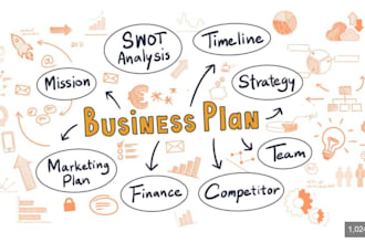 prepare a financial model  business plan and pitch deck