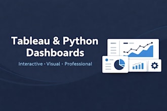 build a professional tableau or python dashboard