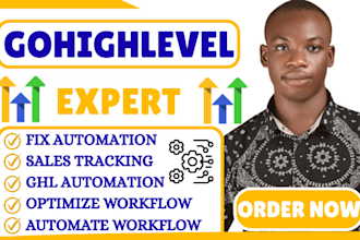 fix gohighlevel automation, workflow optimization, CRM, setup sales tracking
