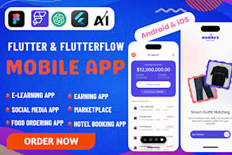 build ai mobile app flutter flutterflow ios app android app flutter app develop