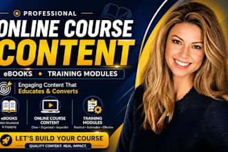 create engaging online course content, ebooks, and training modules