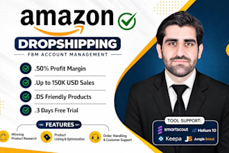 manage amazon dropshipping fbm account as amazon fbm VA