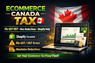 do ecommerce canada tax fix shopify income gst hst errors deductions