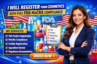 register your cosmetics with full fda mocra compliance