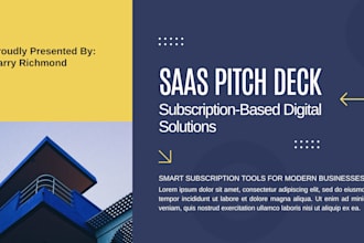 create saas pitch deck series a investor presentation venture capital deck