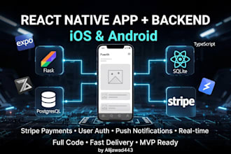 develop react native app with backend