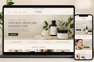 design skincare shopify store beauty cosmetics makeup lipstick skincare website