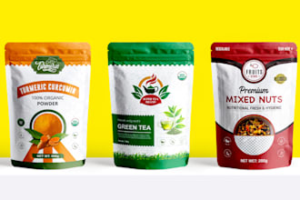 make pouch design product packaging design food packaging