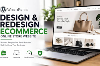 design and redesign wordpress ecommerce or online store website